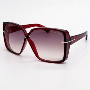 NEW TOM FORD SUNGLASSES YVONNE TF1117 66G RED WOMEN FT1117 66G